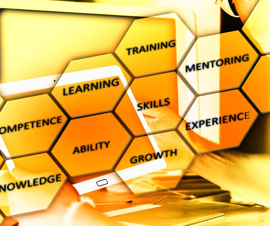 hexagon, learning, mentoring